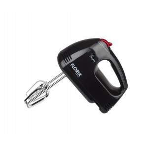 Mixer de mana floria zln-7567, negru - 150w, 7 viteze, design ergonomic + accesorii complete