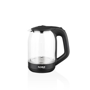 Cana fierbator din sticla floria zln-3505, leduri iluminare apa, putere 1500 w, capacitate 1.8l