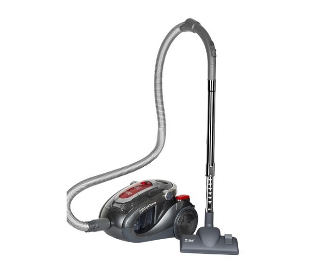 Aspirator profesional zilan zln-3529  negru/rosu, 2000 w, filtru hepa, capacitate 2 l, filtrare ciclonica, accesorii incluse, furtun flexibil, tija din inox, design modern,