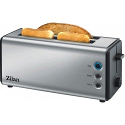 Prajitor paine dublu inox zilan zln2720, 1300w, 6 grade de rumenire si functii multiple