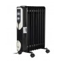 Calorifer electric floria zln-3659,negru 2000 w, 9 elementi, 3 trepte de putere, termostat reglabil, protectie supra-incalzire, indicator luminos, 