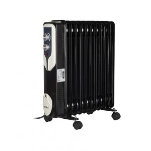 Calorifer electric floria zln-3666 - 2500w, 11 elementi, termostat reglabil, mobil cu roti