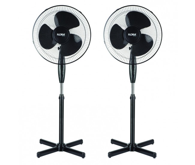 Set 2 bucati ventilator zln-3262, negru putere 40w, diametru 40 cm