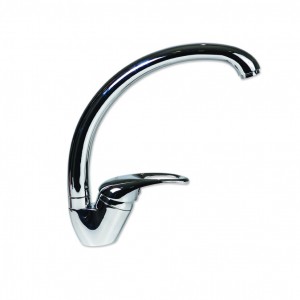 Baterie bucatarie zinox zln-7819 monocomanda pipa inalta, cartus ceramic 40mm, finisaj crom