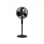 Ventilator cu picior floria zln-2324, negru putere 40w, diametru 40 cm, 3 trepte de viteza, unghi inclinare reglabil,