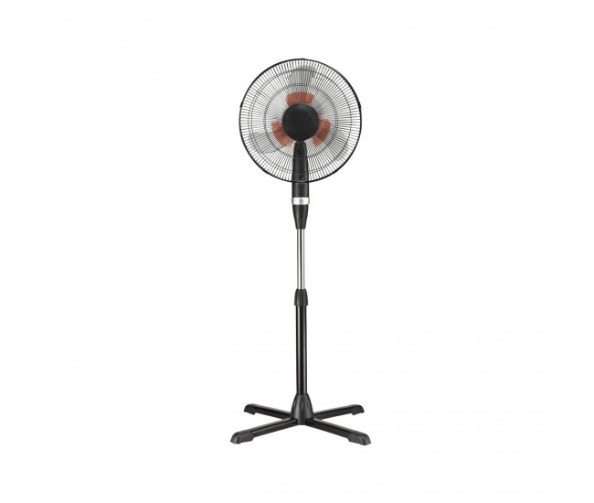 Ventilator cu picior zilan zln-2331, diametru 40cm , putere 60 w, palete duble, unghi inclinare reglabil, 3 trepte de viteza