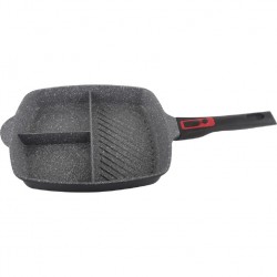 Tigaie grill 3in1 zilan zln-3352, 28 cm, material aluminiu, interior granit, maner soft touch detasabil, compatibil inductie Tigaie grill 3in1 zilan zln-3352, 28 cm, material aluminiu, interior granit, maner soft touch detasabil, compatibil inductie