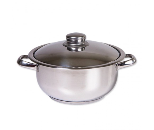 Oala cu capac floria zln- 7222,1.8 litri,inox