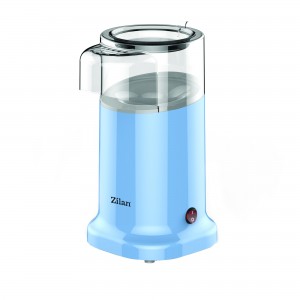 Aparat pentru popcorn zilan zln-3147, putere 1200w, sistem cu jet de aer cald, bleu