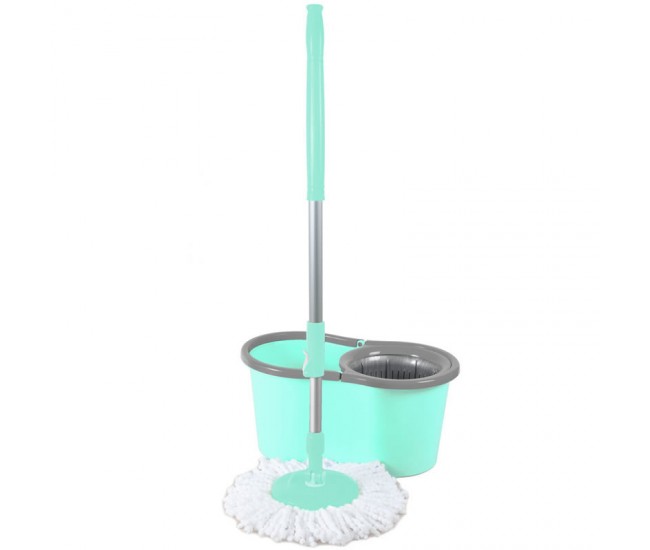 Galeata magic mop lisa zln-1389, mop rotativ 360 grade, capacitate galeata 12l, bleu