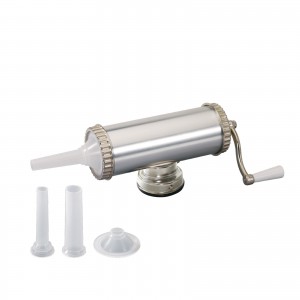 Aparat de umplut si facut carnati floria zln-2577, capacitate 2.5kg, aluminiu, 3 palnii incluse