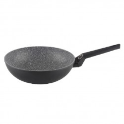 Tigaie wok zilan zln3345, diametru 28 cm, adancime 9 cm, material aluminiu, compatibil inductie, interior granit, maner soft touch Tigaie wok zilan zln3345, diametru 28 cm, adancime 9 cm, material aluminiu, compatibil inductie, interior granit, maner soft touch