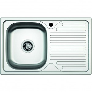 Chiuveta pentru blat z-inox zln-9188st, inox anticalcar, cuva stanga, 44x77 cm