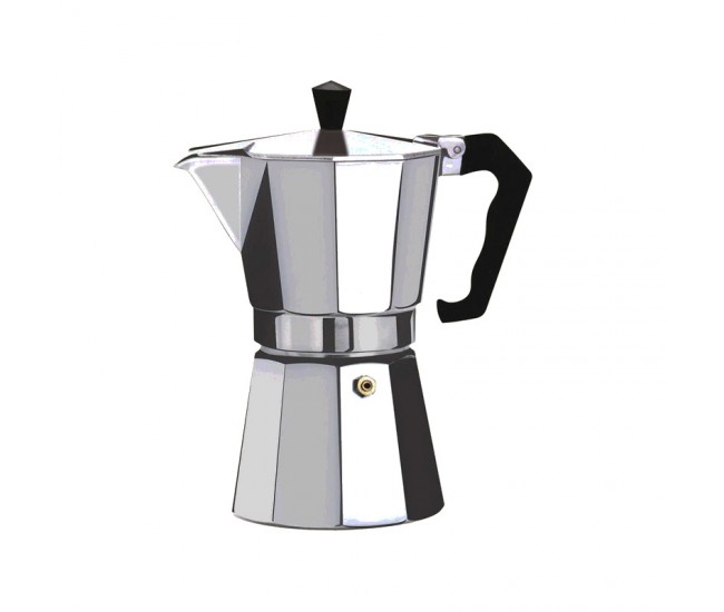 Cafetiera espresso floria zln-2492, 6 cesti, 300 ml, Ø9 cm, aluminiu, argintiu
