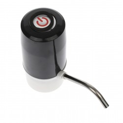 Pompa electrica pentru bidon, dozator, dispenser apa de baut, incarcare USB, negru