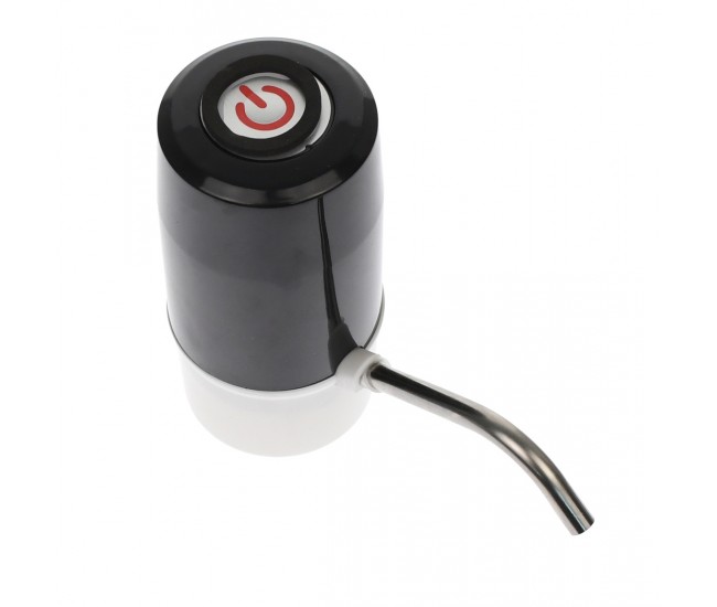 Pompa electrica pentru bidon, dozator, dispenser apa de baut, incarcare USB, negru