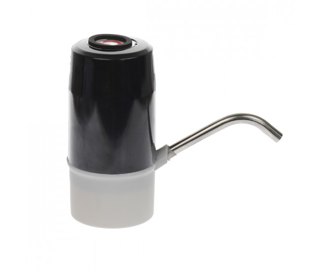 Pompa electrica pentru bidon, dozator, dispenser apa de baut, incarcare USB, negru