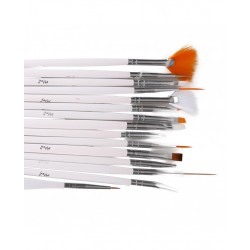 Pensule pentru manichiura set 15 Miley white