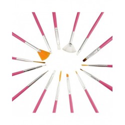  Pensule pentru unghii set 15 W+P NBS15B